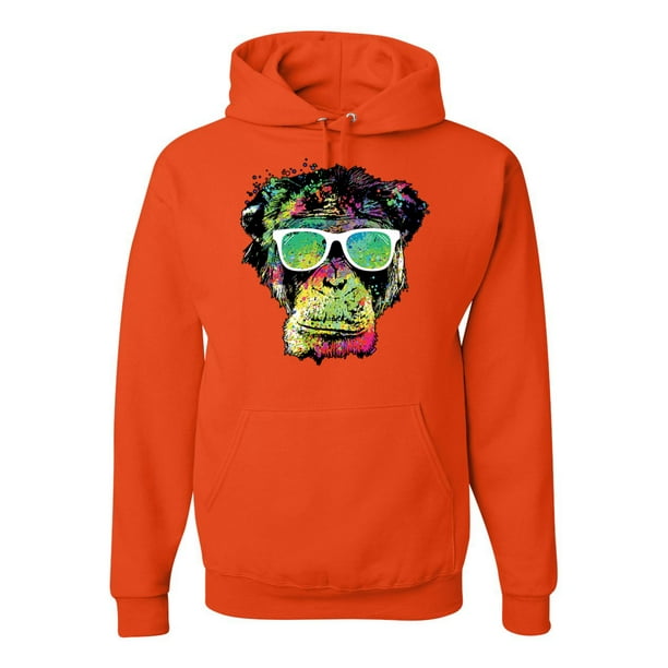 Wild Animal Toddler//Youth Fleece Hoodie Monkey Face